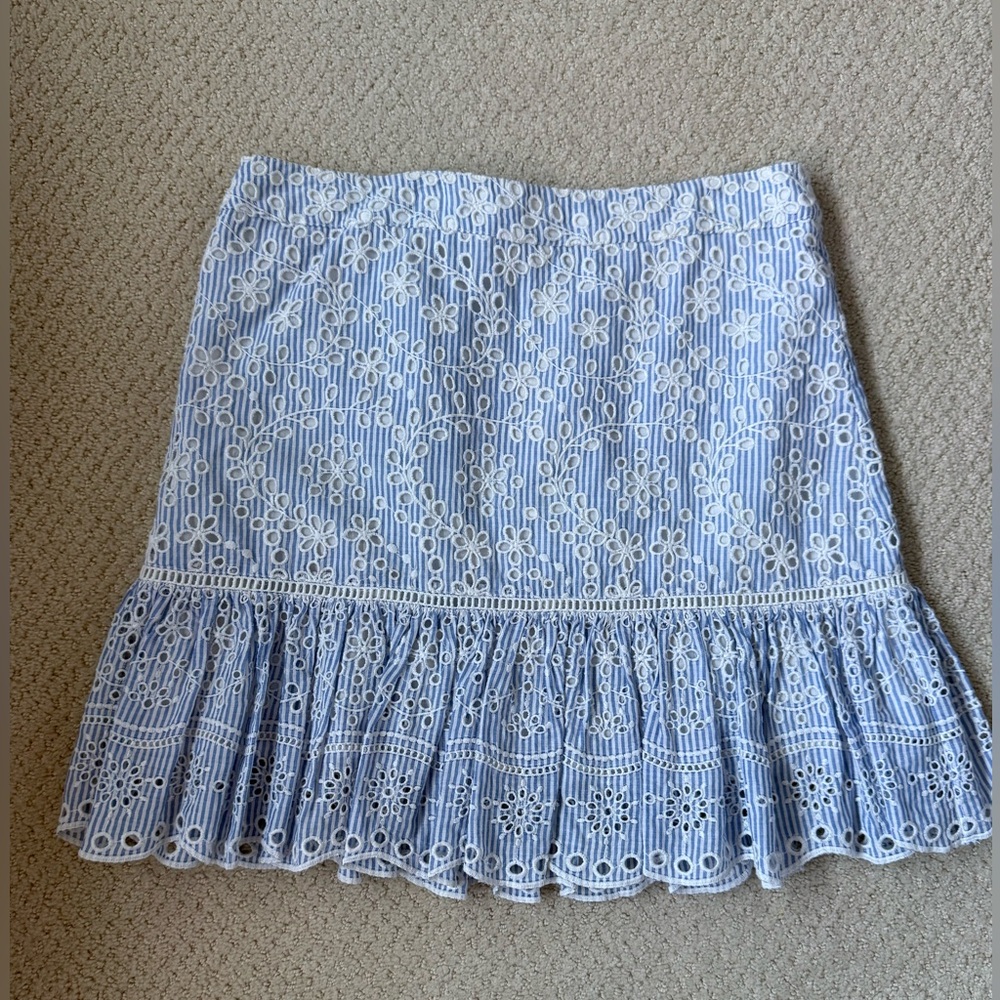 Veronica Beard Belanna eyelet Skirt size 6